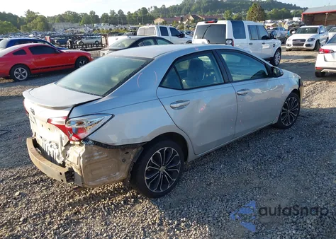 2014 Toyota Corolla S Plus из США, поврежденный, VIN 2T1BURHEXEC038902